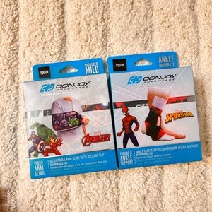 Avenger Arm Sling and Ankle Support Set - Blue and Red